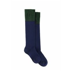 The Signature Knee High Socks - Navy & Forest Green
