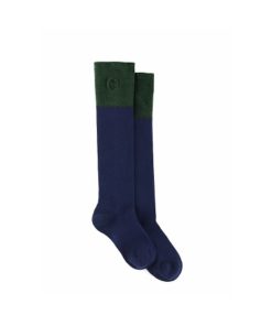 The Signature Knee High Socks  - Navy & Forest Green