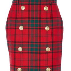 Knightsbridge Skirt - Red Tartan