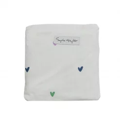 Folding Shopping Bag - Multicoloured Hearts