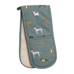 Double Oven Glove - Christmas Dogs
