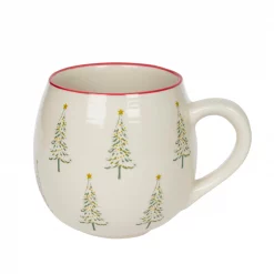 Stoneware Mug - Christmas Trees