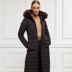 Finsworth Longline Coat - Chocolate