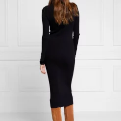 Kensington Midi Jumper Dress - Black
