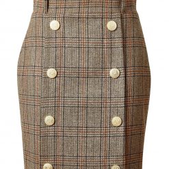 Knightsbridge Skirt - Bourbon Tweed
