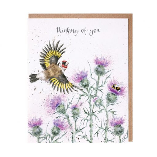 'The Thistle Finch' Thinking of You Card