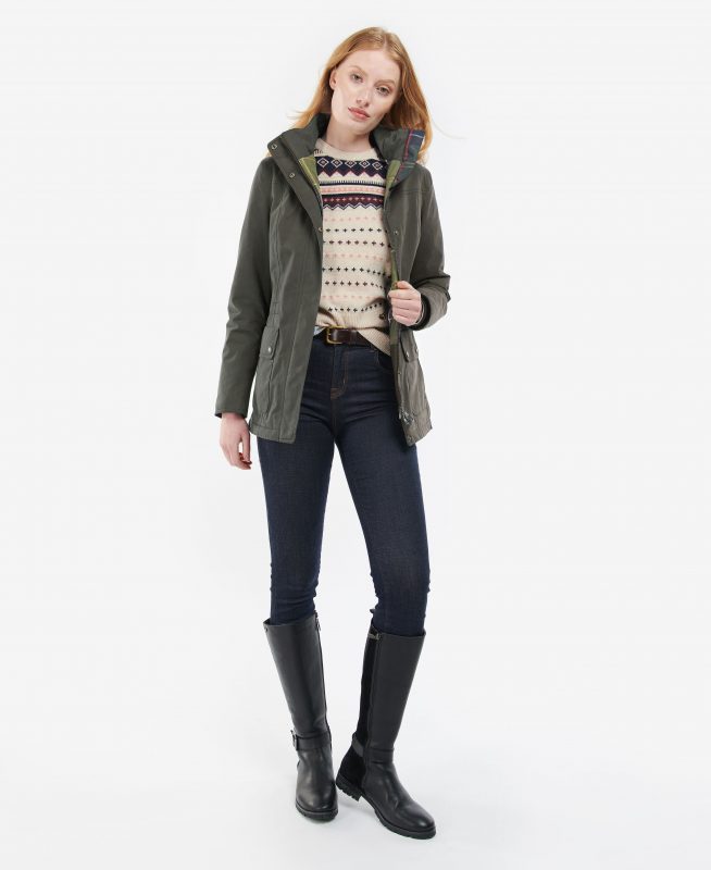 Barbour Buttercup Jacket - Olive/Classic - Ruffords Country Store
