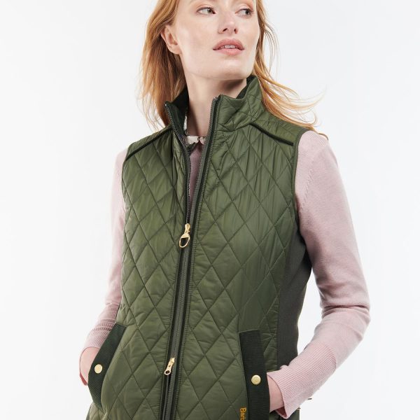 Barbour Poppy Gilet - Olive/Renaissance Floral - Ruffords Country Store