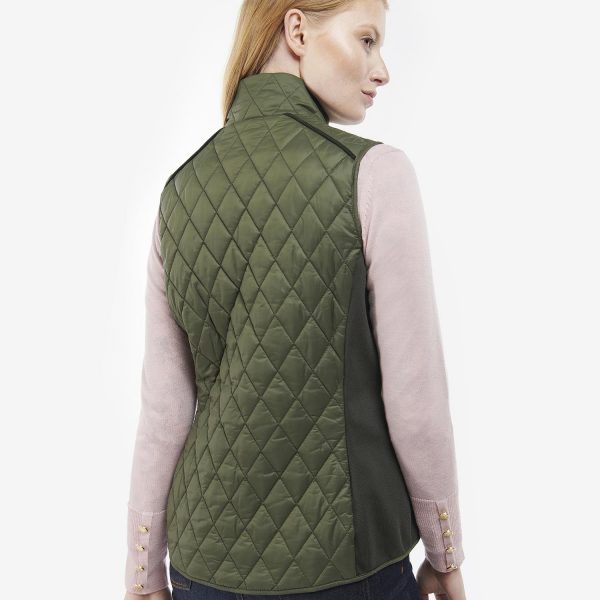 Barbour Poppy Gilet - Olive/Renaissance Floral - Ruffords Country Store