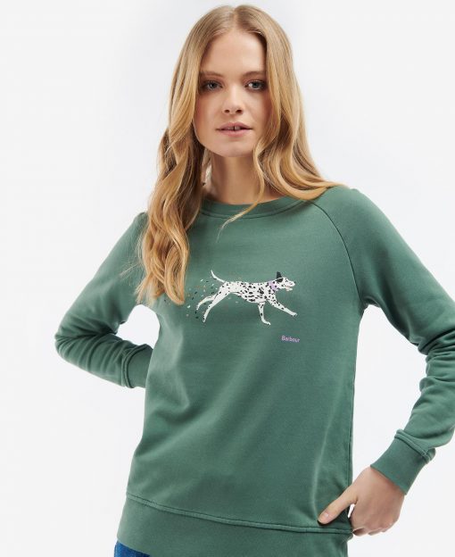 Barbour t best sale shirt womens Green