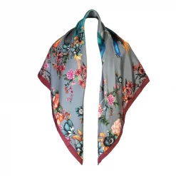 Airs & Graces Large Silk Scarf - Dove