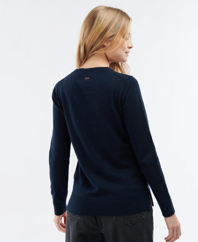 Barbour Fareham Knit Sweatshirt - Navy - Ruffords Country Store