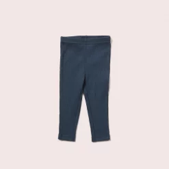 Little Green Radicals Midnight Navy Ribbed Leggings