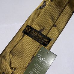 Pheasant Silk Tie - Gold