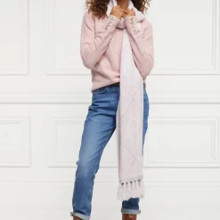 Monogram Scarf - Blush Pink