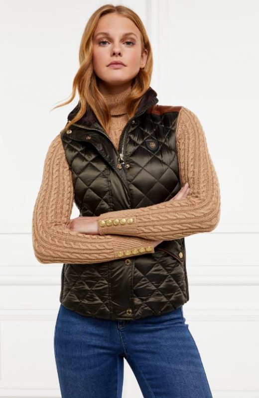 Holland Cooper Charlbury Quilted Gilet - Heritage Khaki - Ruffords ...