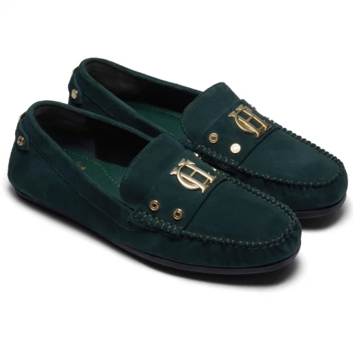 Holland Cooper The Driving Loafer Emarald
