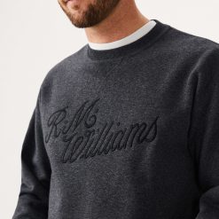R.M William Script Crew Neck Jumper