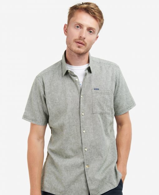 Barbour short hot sale sleeve shirt