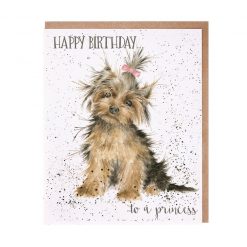 Wrendale Designs - 'Birthday Princess' Terrier Birthday Card