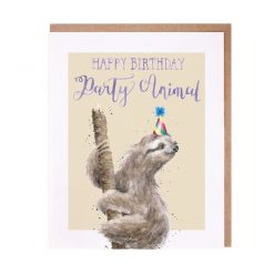 Wrendale Designs - 'Here For The Cake' Giraffe Birthday Card