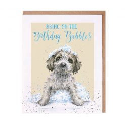 Wrendale Designs - 'Birthday Bubbles' Dog Birthday Card