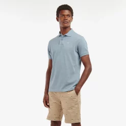 Barbour Sports Polo Shirt - Washed Blue