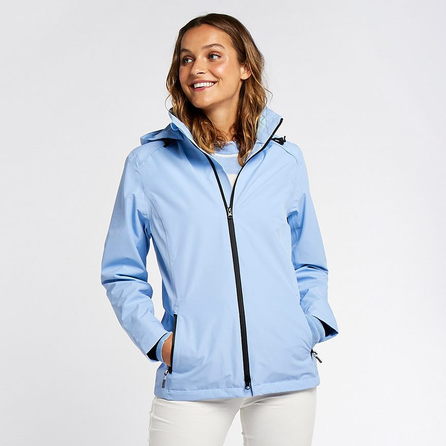 Light blue waterproof on sale jacket