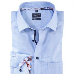 olymp luxor business fit shirt - blue