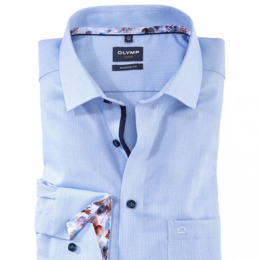 olymp luxor business fit shirt - blue