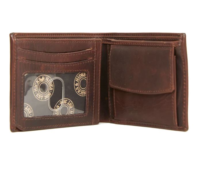 Hicks & Hides 12 Bore Wallet - Brown - Ruffords Country Store