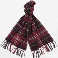 barbour galingale tartan scarf winter red