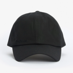 barbour wax sports cap black