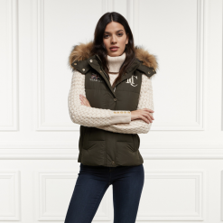 Holland Cooper team gilet khaki