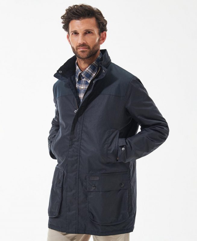 Barbour Alston Wax Jacket - Navy - Ruffords Country Store