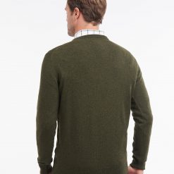 Barbour- Essential- Lambswool- V- Neck -Jumper-Seaweed-Ruffords-Country-Lifestyle.04