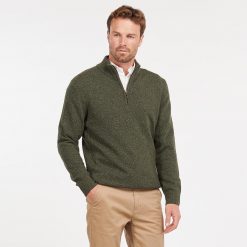 Barbour-Essential-Tisbury-Half-Zip-Sweatshirt-Seaweed
