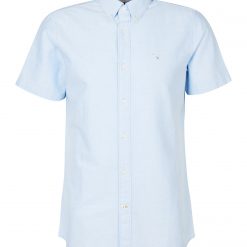 Barbour- Oxford -Short- Sleeve -Tailored- Shirt-Sky-Ruffords-Country-Lifestyle.02
