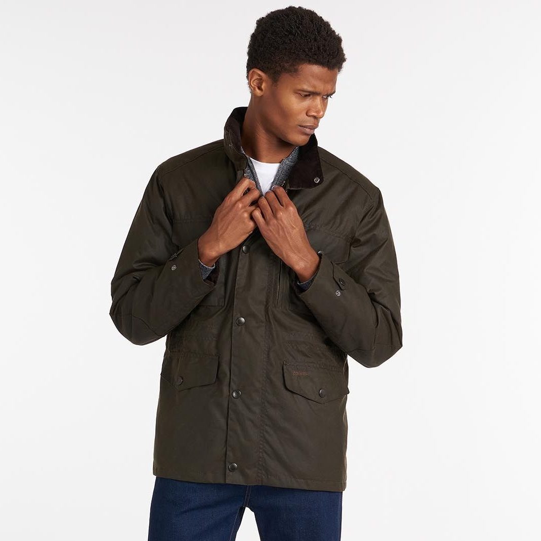 Barbour Sapper Wax Jacket Olive Rufford s Country Lifestyle