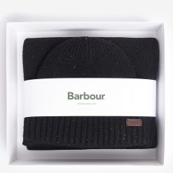 Barbour- Carlton- Fleck- Beanie- & -Scarf- Gift- Set - Black-Ruffords - Country - Lifestyle.05