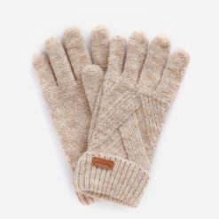 Barbour -Dace- Cable-Knit- Gloves- Sand- Beige- Ruffords-Country-Lifestyle.01