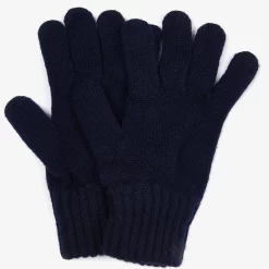Barbour-Lambswool-Gloves-Navy