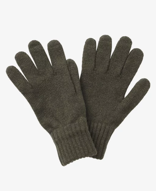 Barbour-Lambswool-Gloves-Olive