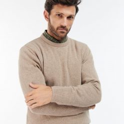 Barbour- Nelson -Essential -Crew -Neck- Sweater-Stone-Ruffords-Country-Lifestyle.01