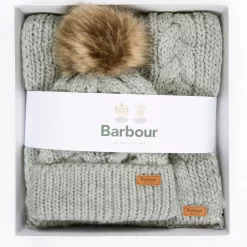 Barbour -Penshaw -Beanie -& -Scarf- Set- Grey- Ruffords-Country-Lifestyle.05