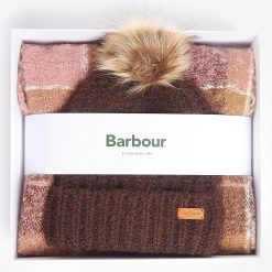 barbour -saltburn- beanie- &- tartan- scarf- Gift - Set - Chocolate - Ruffords - Country - Lifestyle.04