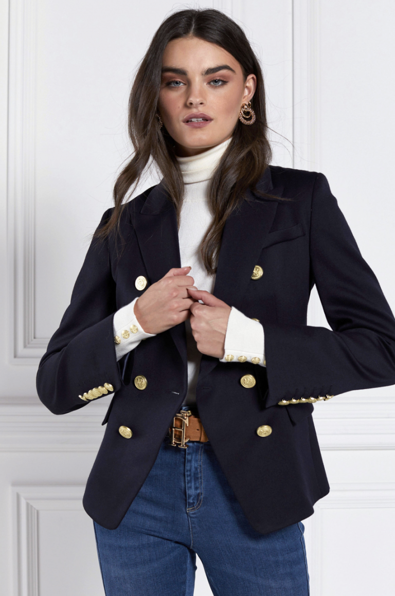 Holland Cooper Knightsbridge Blazer - Navy Barathea - Ruffords Country ...