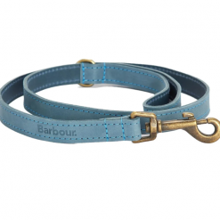 Barbour Leather Dog Lead Blue