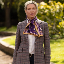 Clare-Haggas-Grouse-Misconduct-Aubergine-Gold-Classic-Silk-Scarf-Ruffords-Country-Lifestyle.4