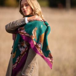 Clare-Haggas-Grouse-Misconduct-Aubergine-Teal-Silk-Shawl-Ruffords-Country-Lifestyle.4